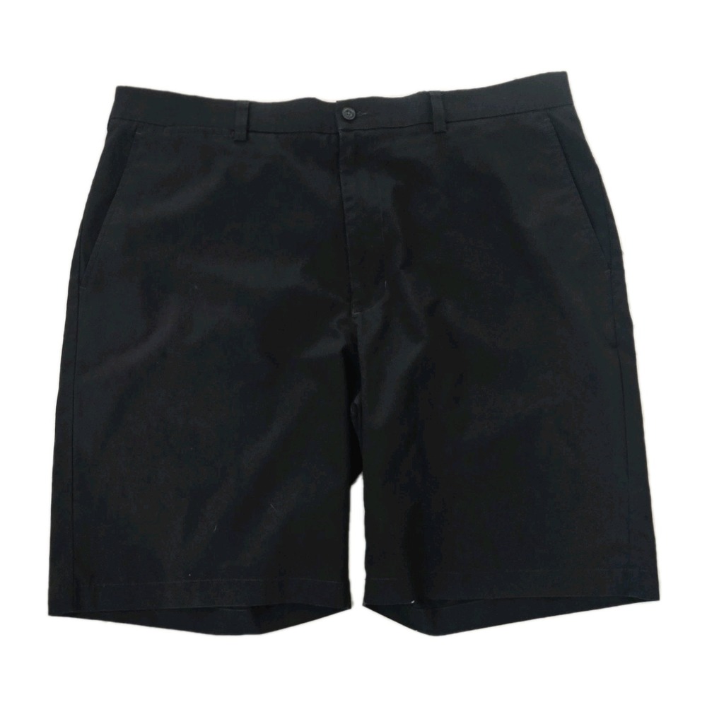 PGA Tour Mens Golf Shorts Black SZ 38 Performance Stretch Flat Front Casual